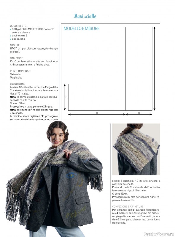 Вязаные модели в журнале «Piu Maglia Speciale Accessori №12 2025»