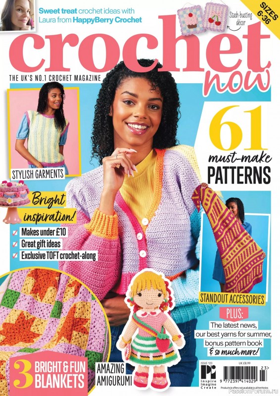 Вязаные проекты крючком в журнале «Crochet Now №123 2025»