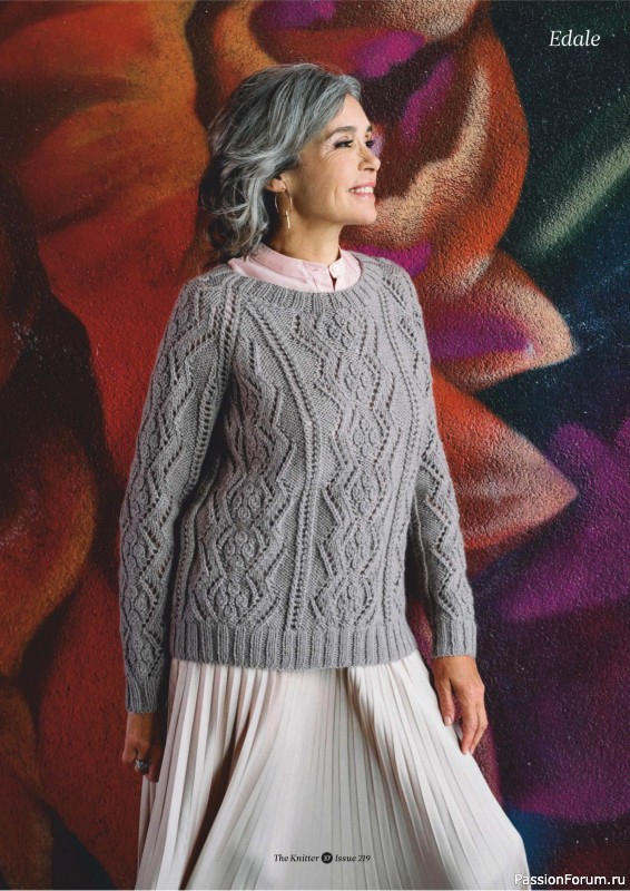 Вязаные проекты спицами в журнале «The Knitter №219 2025»