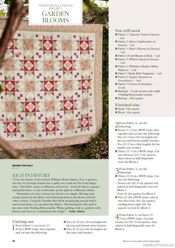 Коллекция проектов для рукодельниц в журнале «Todays Quilter №131 2025»