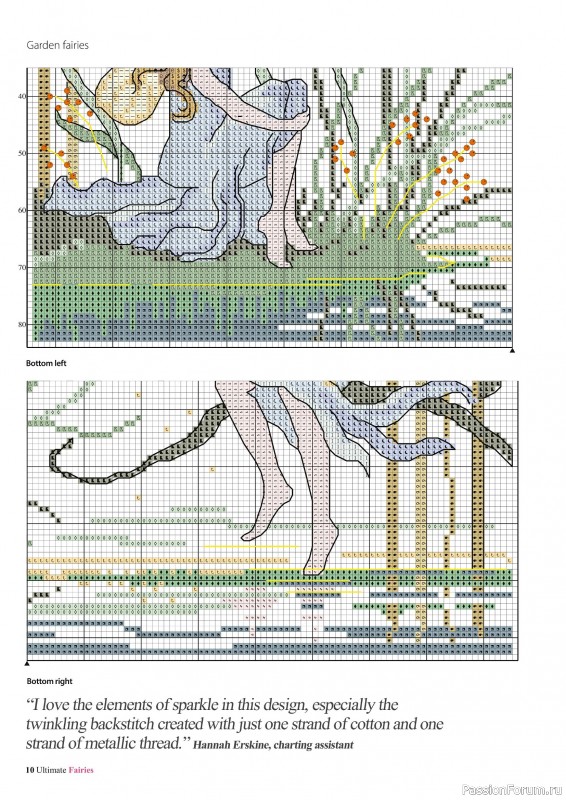 Коллекция вышивки в журнале «Ultimate CrossStitch Faries - November 2025»