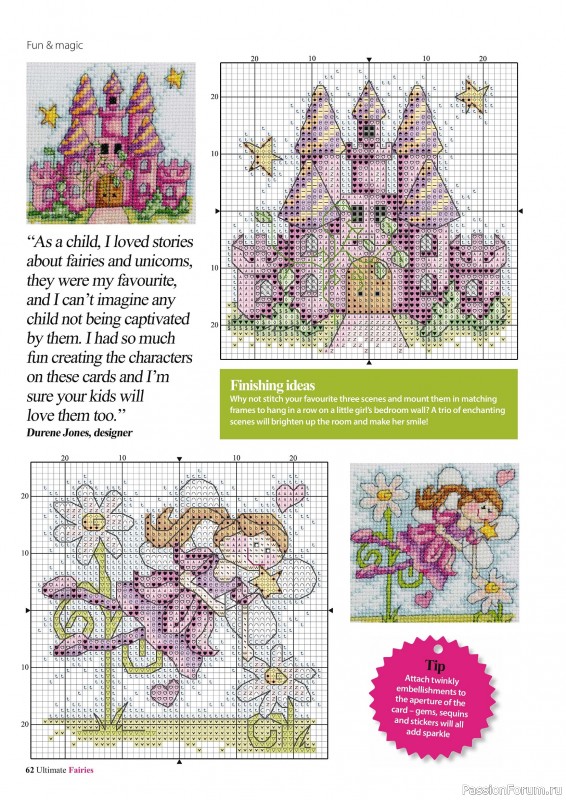 Коллекция вышивки в журнале «Ultimate CrossStitch Faries - November 2025»
