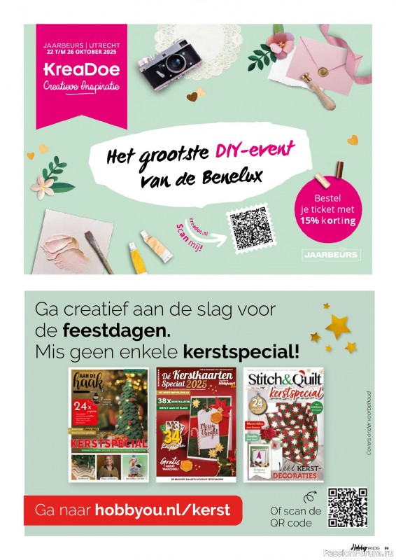 Коллекция проектов для рукодельниц в журнале «HobbyHandig №256 2025»