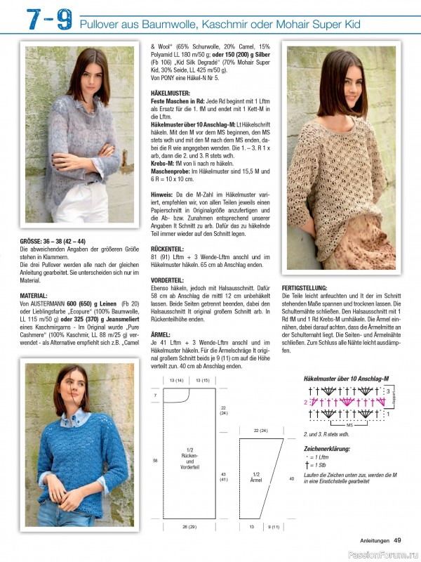 Вязаные модели в журнале «Maschentrends №1 2026 - Hakeltrends»