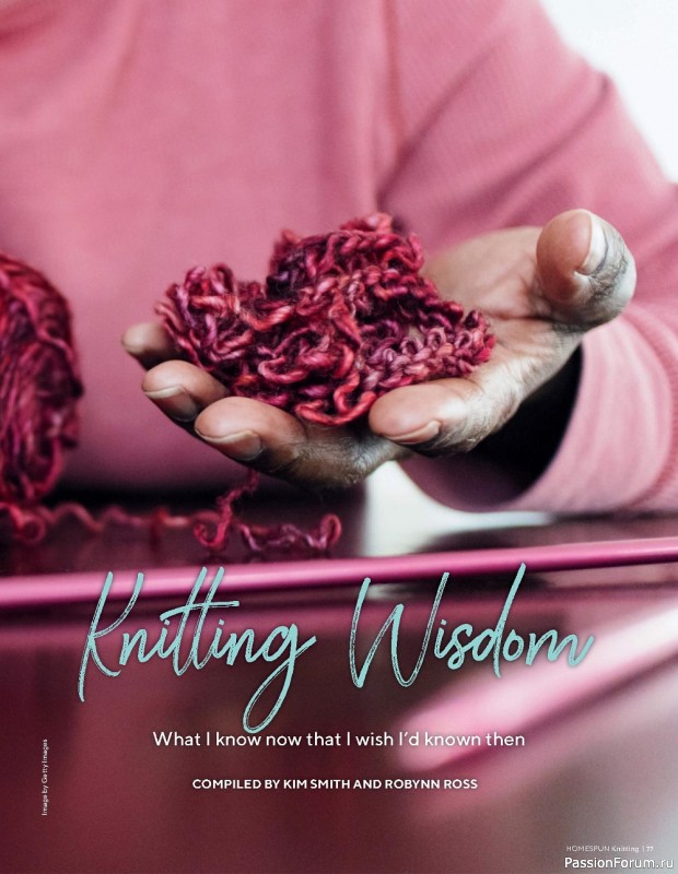 Вязаные проекты спицами в журнале «Homespun Knitting №3 2022»