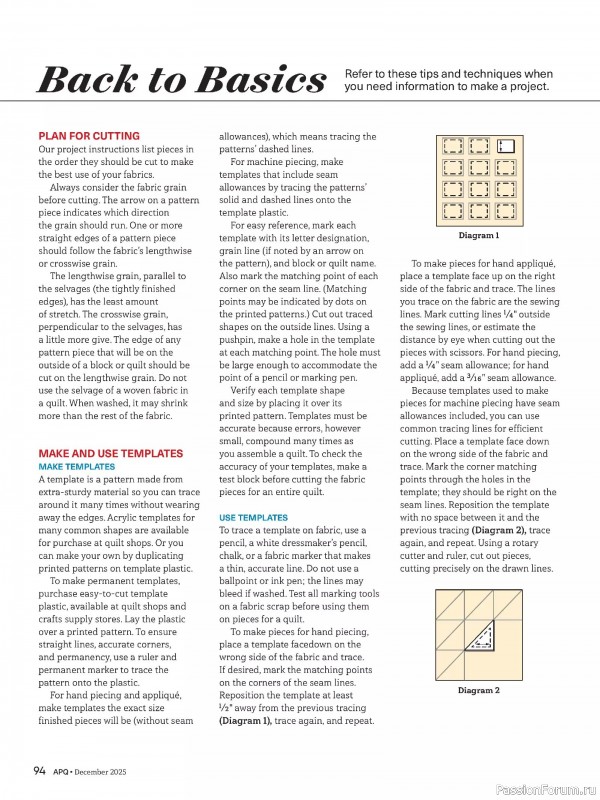 Коллекция проектов для рукодельниц в журнале «American Patchwork & Quilting №197 2025»