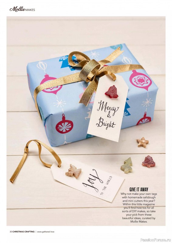 Коллекция проектов для рукодельниц в журнале «Mollie Makes - Christmas Crafting 2025»