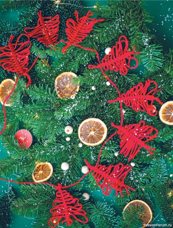 Коллекция проектов для рукодельниц в книге «Макраме на елку»