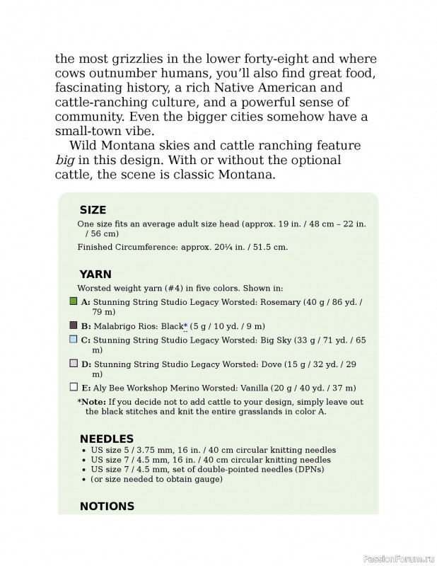 Вязаные проекты в книге «Knitting the U.S.A.». Часть 3