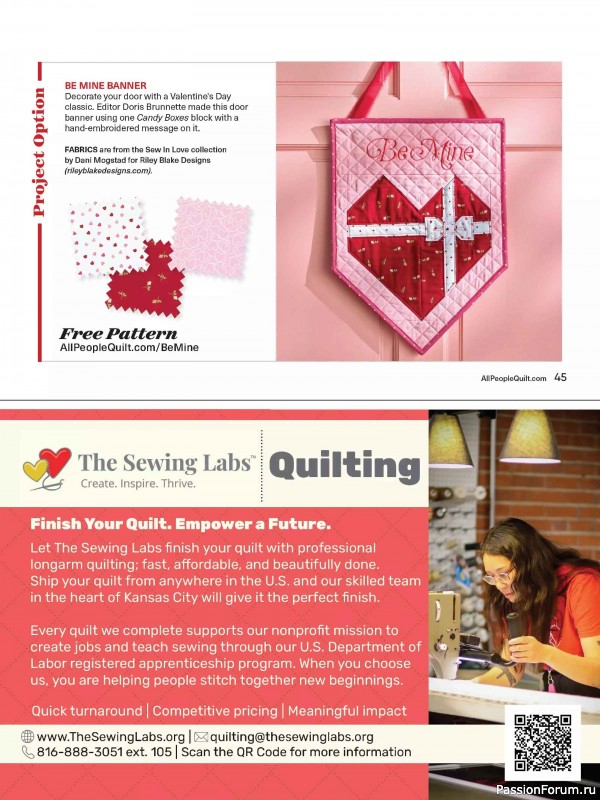 Коллекция проектов для рукодельниц в журнале «American Patchwork & Quilting №198 2025»