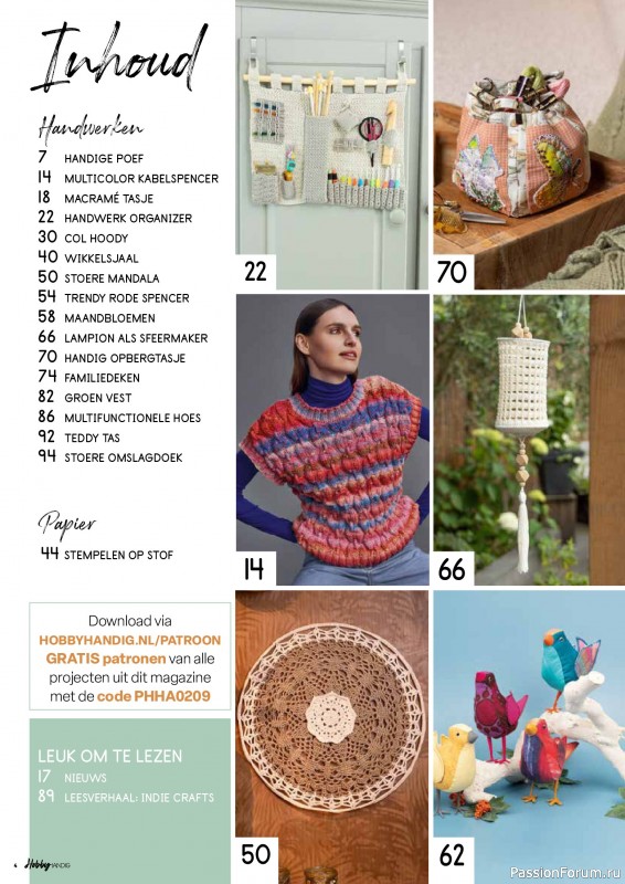 Коллекция проектов для рукодельниц в журнале «HobbyHandig №256 2025»