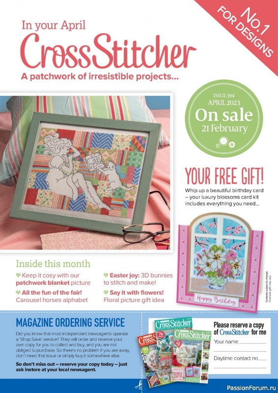 Коллекция вышивки в журнале «CrossStitcher №393 2023»