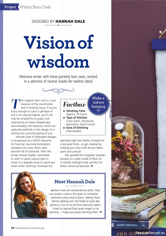 Коллекция вышивки в журнале «The World of Cross Stitching №367 2025»