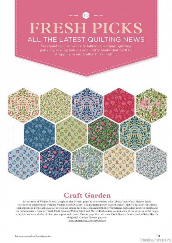 Коллекция проектов для рукодельниц в журнале «Todays Quilter №131 2025»