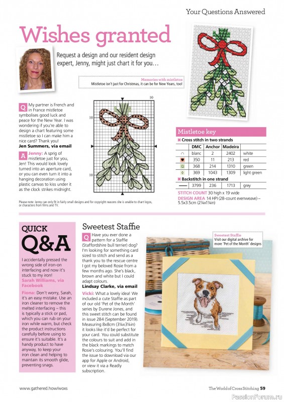 Коллекция вышивки в журнале «The World of Cross Stitching №367 2025»