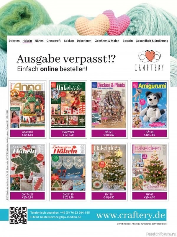 Вязаные проекты спицами в журнале «Hakeln Kreativ №6 2025»