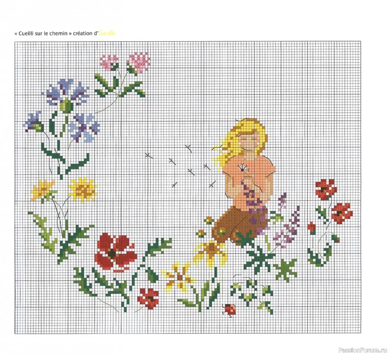Коллекция вышивки в книге «Reves de fleurs - 2026»