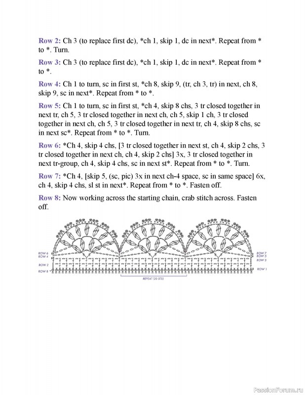 Вязаные проекты в книге &laquo;150 Crochet Borders&raquo;. Часть 1