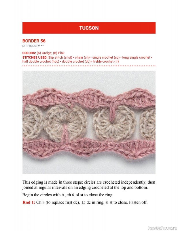 Вязаные проекты в книге &laquo;150 Crochet Borders&raquo;. Часть 2