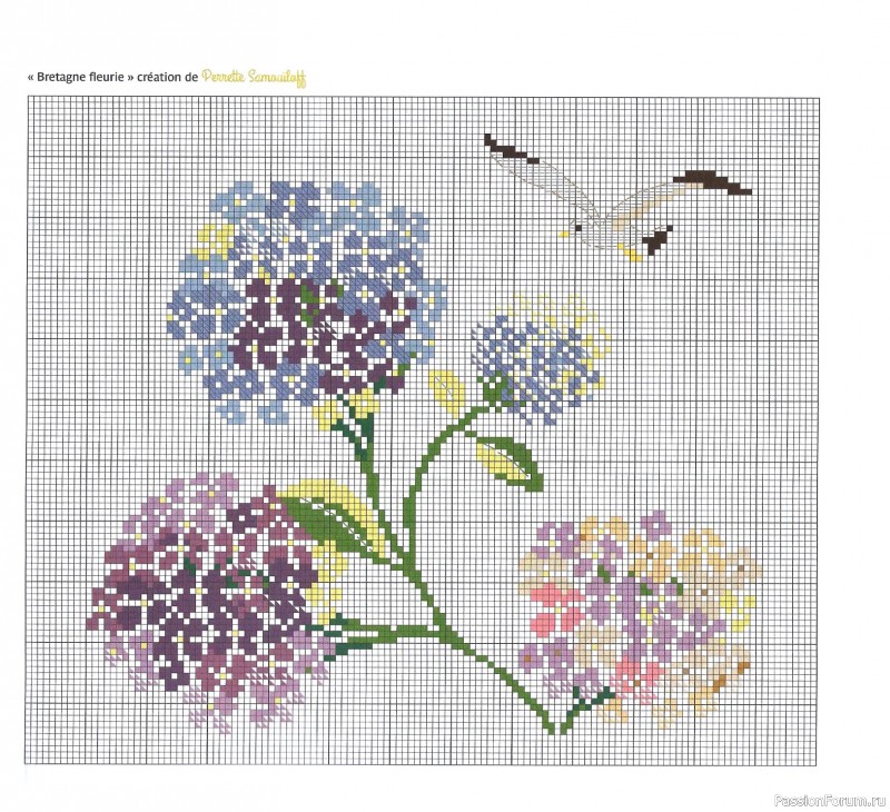 Коллекция вышивки в книге «Reves de fleurs - 2026»