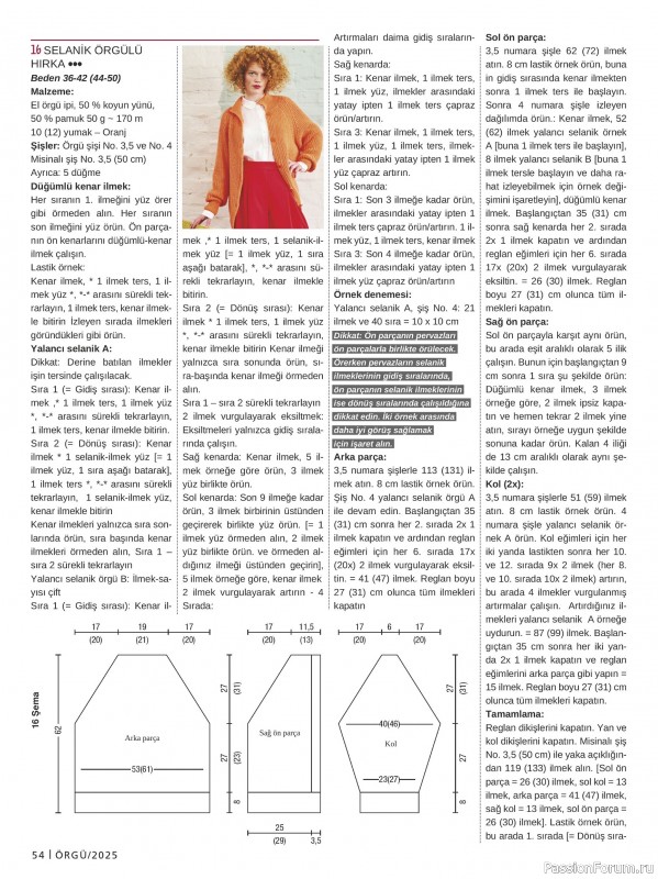 Вязаные модели в журнале «Burda Orgu №2 2025»