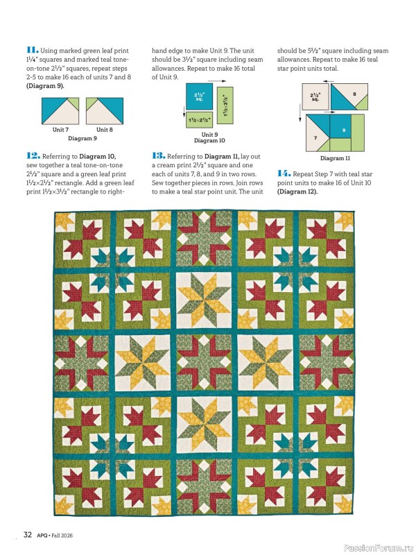 Коллекция проектов для рукодельниц в журнале «American Patchwork & Quilting №201 2026»