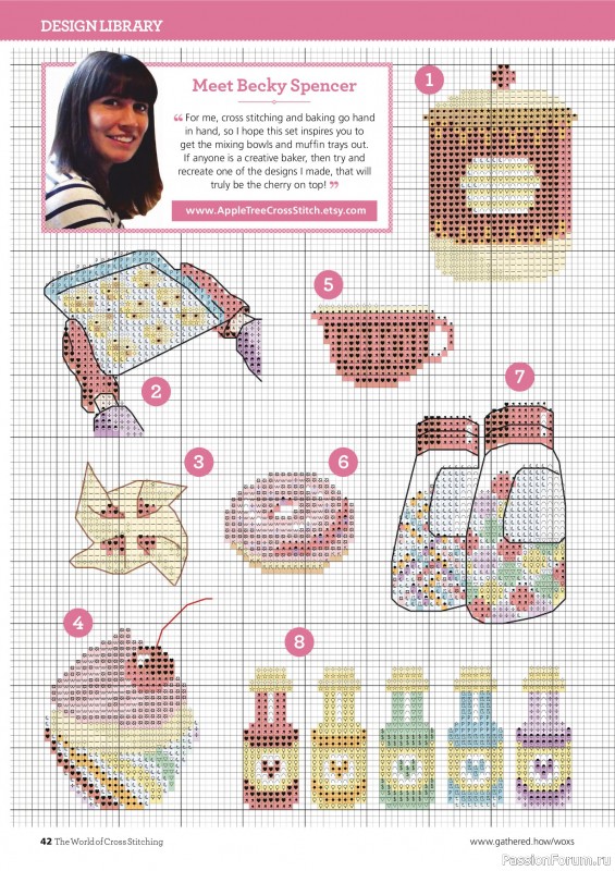 Коллекция вышивки в журнале «The World of Cross Stitching №367 2025»