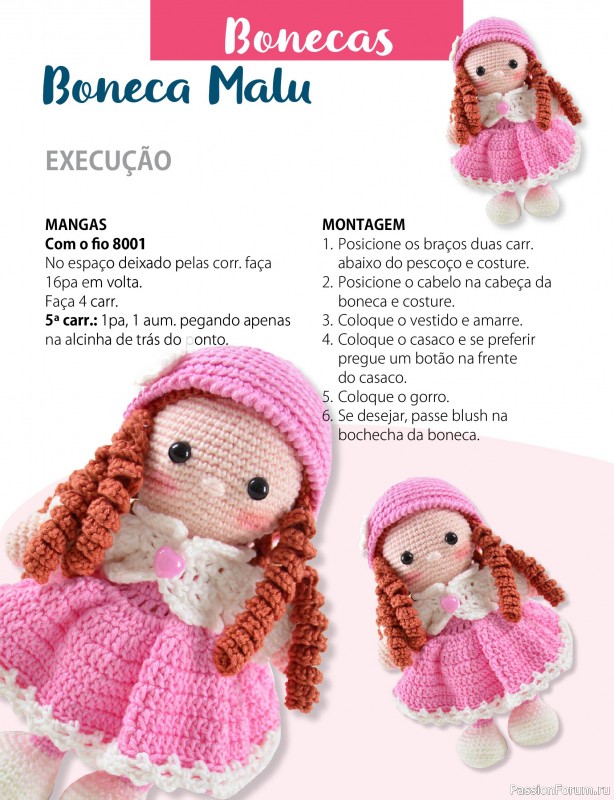 Вязаные проекты крючком в журнале «Mega Artesanato Ed.118 Amigurumis»