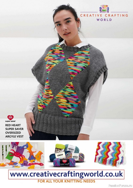 Вязаные проекты крючком в журнале «Simply Knitting №238 2023»