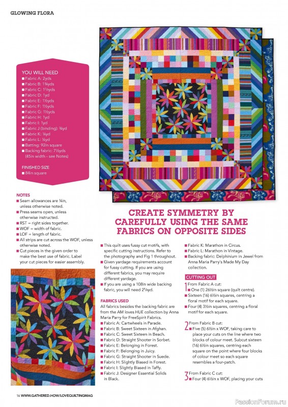 Коллекция проектов для рукодельниц в журнале «Love Patchwork & Quilting №145 2024»