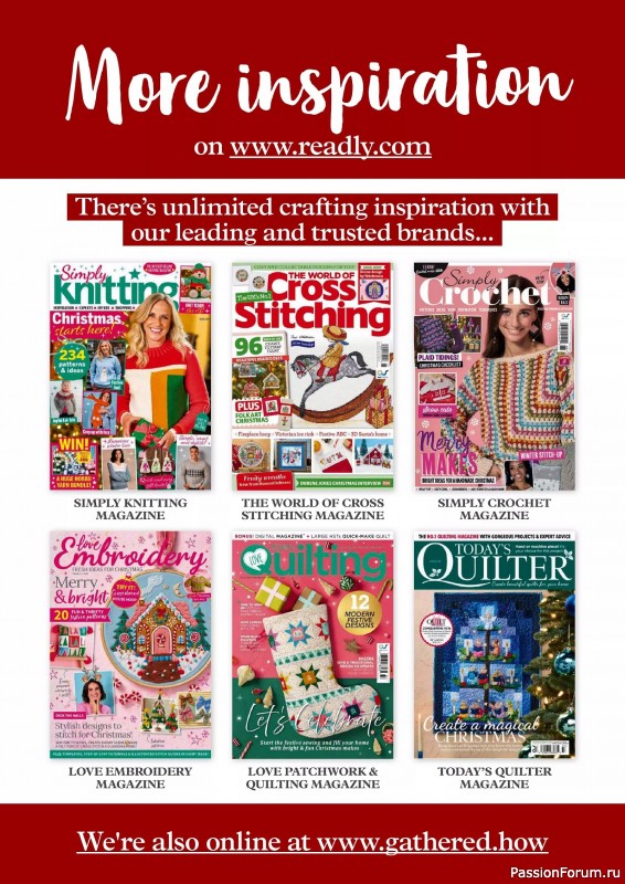 Коллекция проектов для рукодельниц в журнале «Mollie Makes - Christmas Crafting 2025»