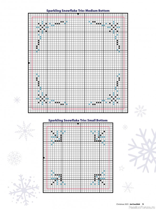 Коллекция вышивки в журнале «Just CrossStitch - Christmas 2025»