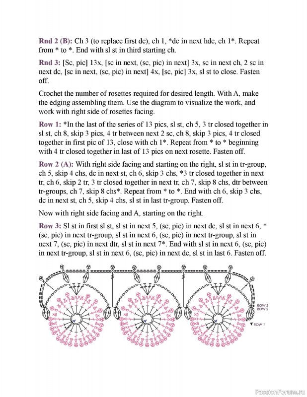 Вязаные проекты в книге &laquo;150 Crochet Borders&raquo;. Часть 3