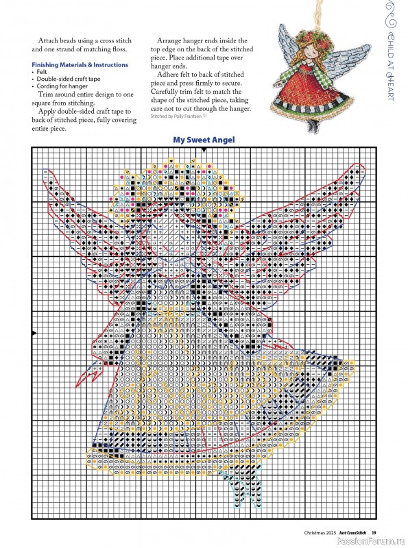 Коллекция вышивки в журнале «Just CrossStitch - Christmas 2025»