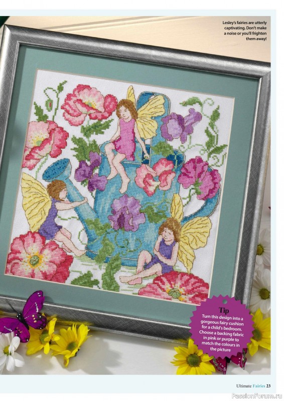 Коллекция вышивки в журнале «Ultimate CrossStitch Faries - November 2025»