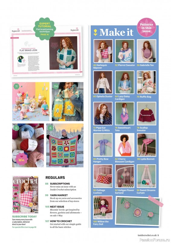 Вязаные проекты крючком в журнале &laquo;Inside Crochet №188 2026&raquo;