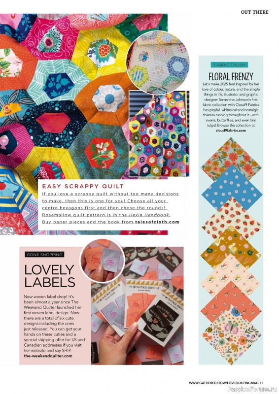 Коллекция проектов для рукодельниц в журнале «Love Patchwork & Quilting №146 2025»
