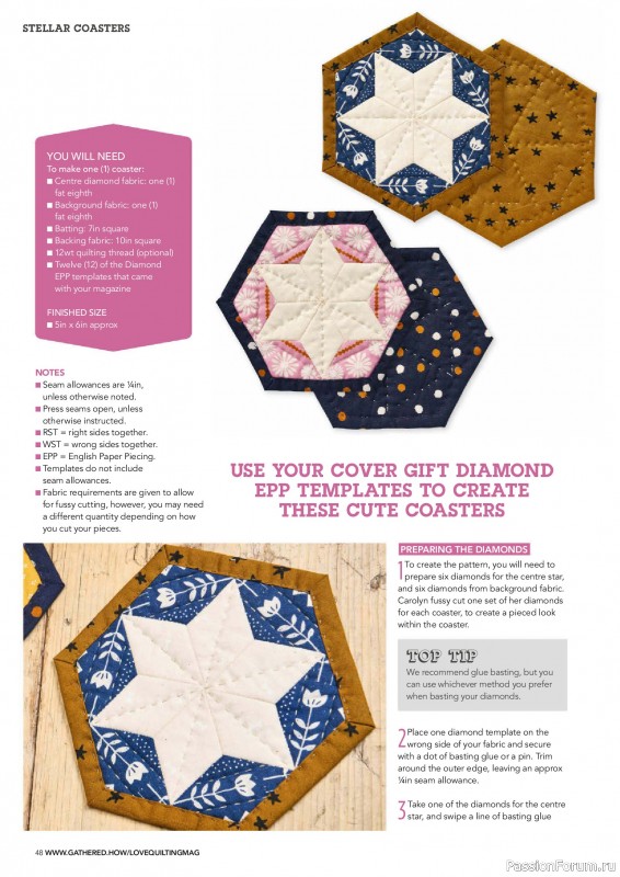 Коллекция проектов для рукодельниц в журнале «Love Patchwork & Quilting №157 2025»