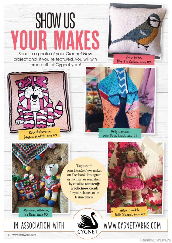 Вязаные модели крючком в журнале «Crochet Now №88 2022»