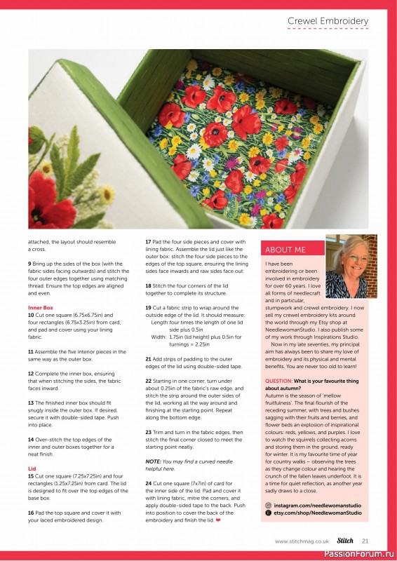 Коллекция проектов для рукодельниц в журнале «Stitch Magazine №157 2025»