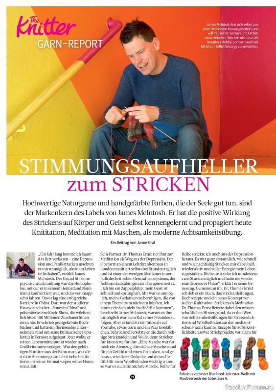 Вязаные модели крючком в журнале «The Knitter Germany №61 2022 »