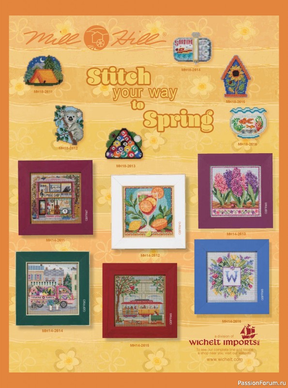 Коллекция вышивки в журнале &laquo;Just CrossStitch - Spring 2026&raquo;