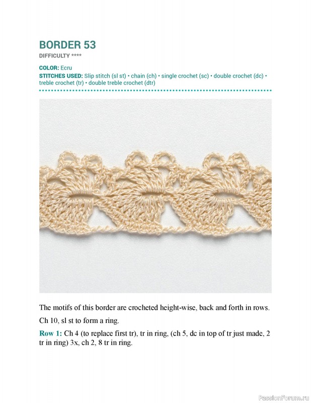 Вязаные проекты в книге &laquo;150 Crochet Borders&raquo;. Часть 2