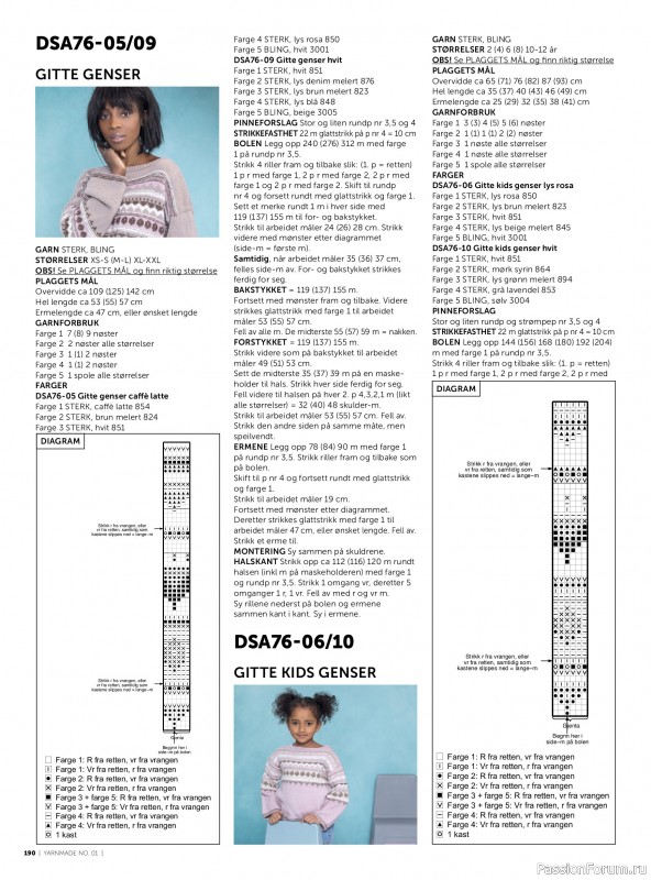 Вязаные проекты в журнале &laquo;Yarnmade №1 2018 Spring & Summer&raquo;. Продолжение