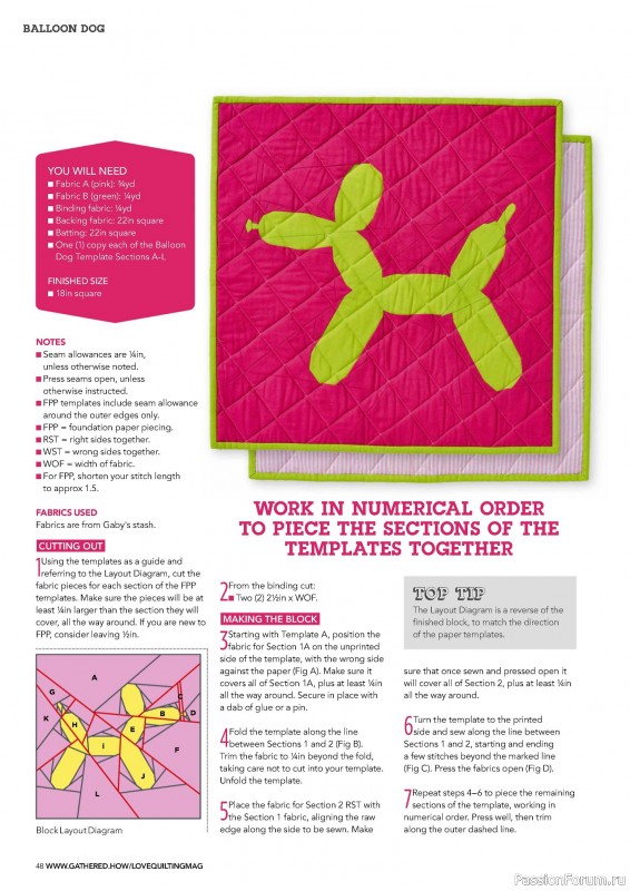 Коллекция проектов для рукодельниц в журнале «Love Patchwork & Quilting №146 2025»