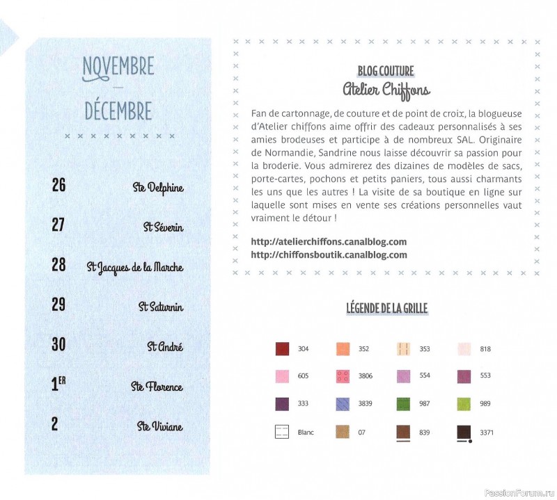 Коллекция вышивки в книге «Reves de fleurs - 2026»