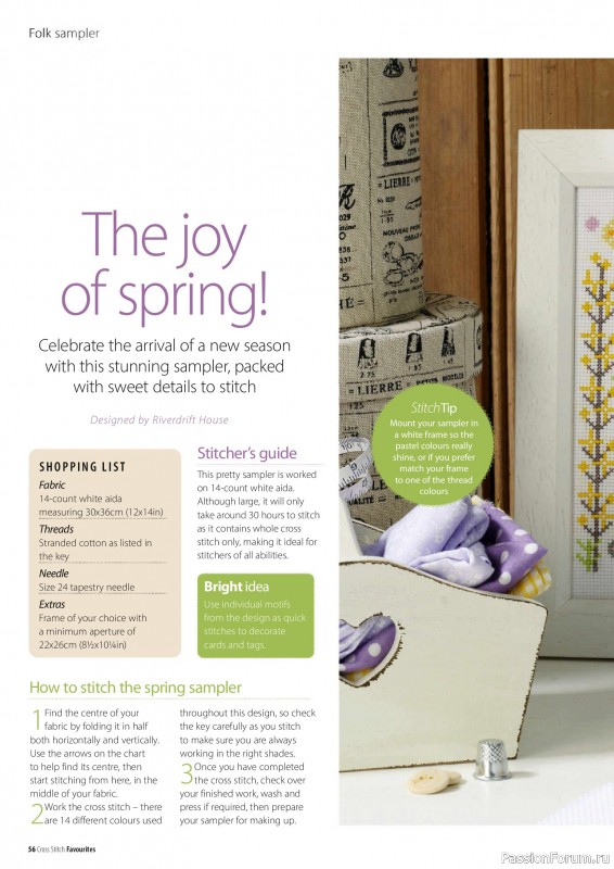 Коллекция вышивки в журнале «Cross Stitch Favourites №43 2025»