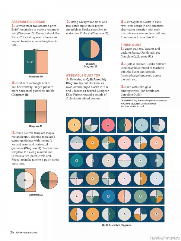Коллекция проектов для рукодельниц в журнале «American Patchwork & Quilting №198 2025»