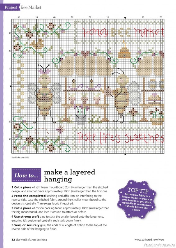 Коллекция вышивки в журнале «The World of Cross Stitching №360 2025»