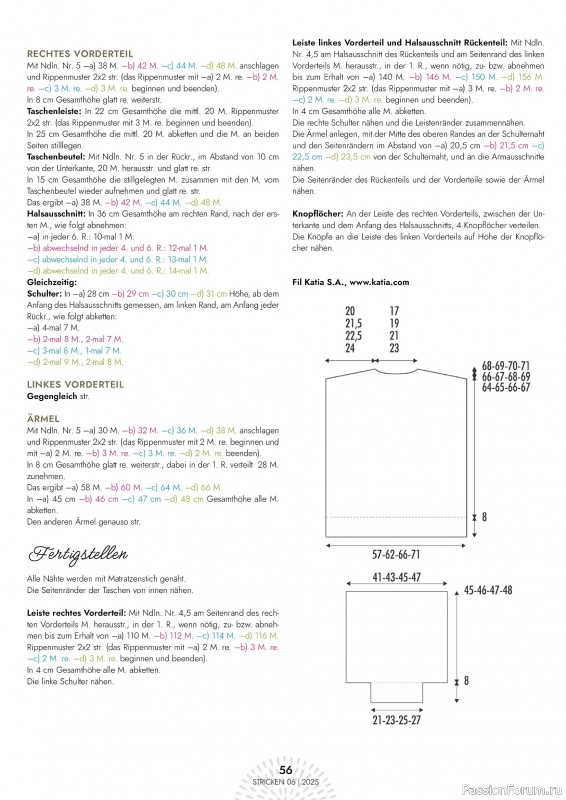 Вязаные проекты в журнале «Einfach Stricken №6 2025»